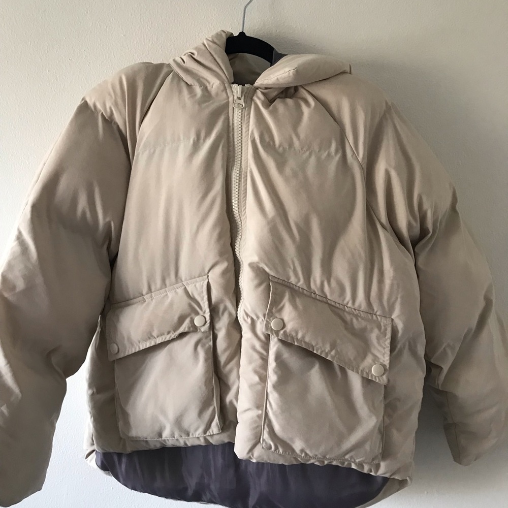 MissGuided Beige Puffer Jacket